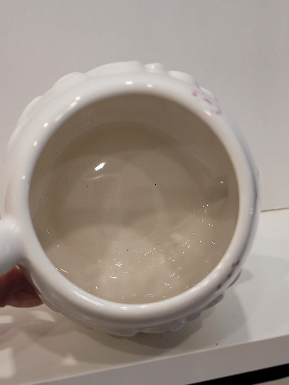 LANG by Design Group White Swan Floral Embossed Ceramic Mug Cottagecore EUC - Picture 5 of 7